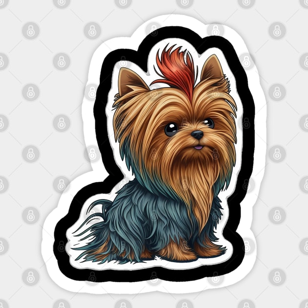 Cute Yorkshire Terrier being sassy Sticker by Duke's